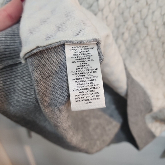 Ann Taylor Faux Bird feather sweater - Picture 5 of 6